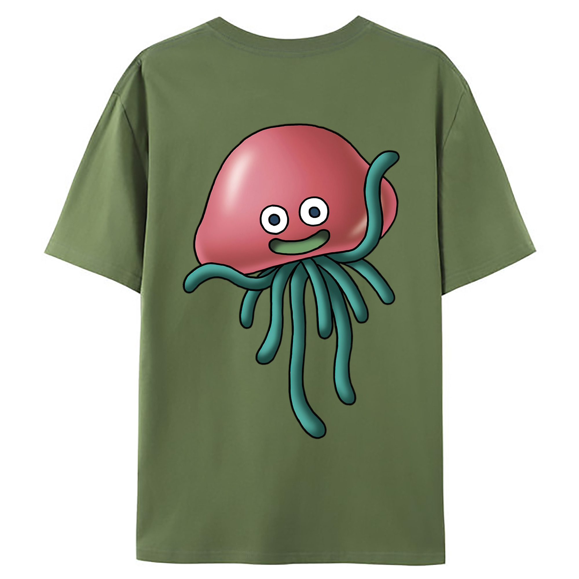 （画像用） ドラゴンクエスト Doragon Kuesuto Dragon Quest 綿100％ メンズ半袖Tシャツ（バックプリント） 通気性